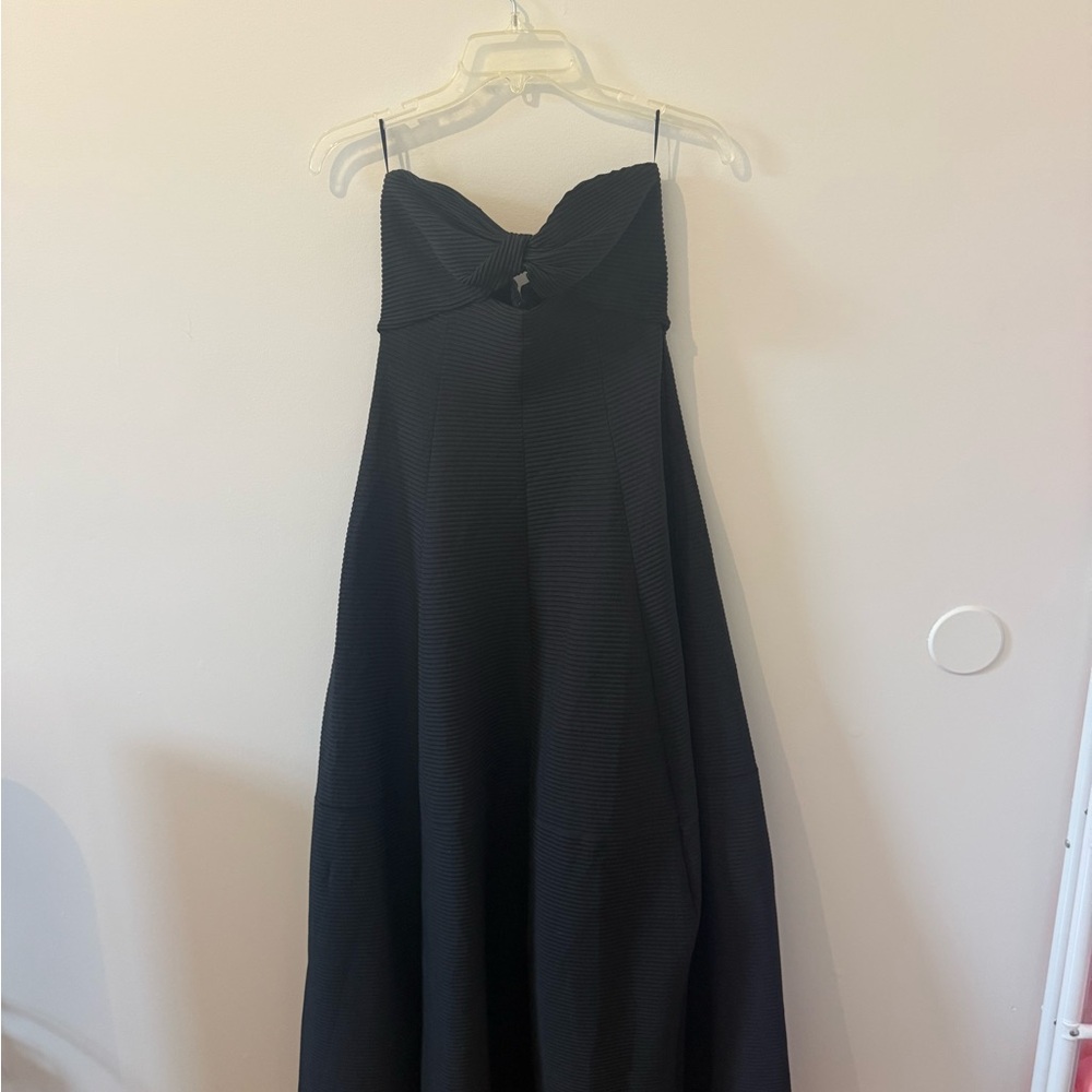 Emporio Armani Strapless Black Evening Gown